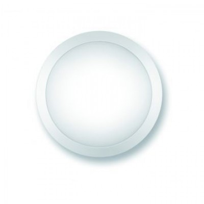 Aplique LED de pared o techo redondo de policarbonato, 14W, IP65, con kit de emergencia 